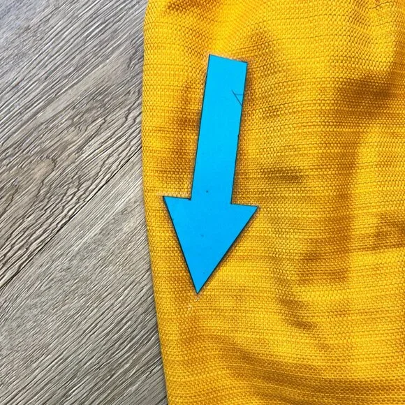 Banana Republic Skirt Women's 4 Pencil Poplin Mustard Gold Preppy Vented - Picture 4 of 8